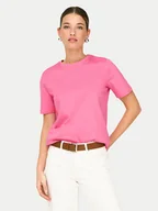 Koszulki i topy damskie - ONLY T-Shirt Freja 15367970 Różowy Regular Fit - miniaturka - grafika 1