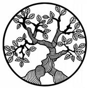 Dekoracje domu - Dekoracja Ściany Makrama Drzewo Życia Bonsai J144 - miniaturka - grafika 1