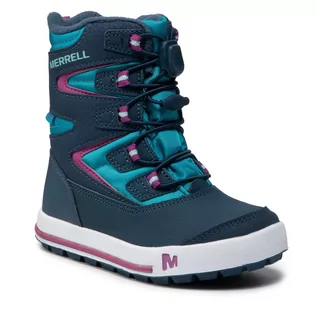 Buty dla dziewczynek - Śniegowce MERRELL - Snow Bank 30 Wtrpf MK165186 Ny/Tq - grafika 1