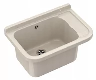 Zlewy i komory gospodarcze - Zlew Gospodarczy Komora Pralnicza Beżowa Syfon - miniaturka - grafika 1