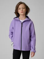 Kurtki i płaszcze dla dziewczynek - 4F Kurtka membrana 5000 dziewczęca - fioletowa 140 (9-10 lat) - miniaturka - grafika 1