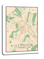 Obrazy i zdjęcia na płótnie - Kiszyniow mapa kolorowa - obraz na płótnie Wymiar do wyboru: 61x91,5 cm - miniaturka - grafika 1