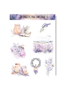 Naklejki z lawendą lawenda lawendowe na lato prowansalskie do albumu DIY - Scrapbooking - miniaturka - grafika 1