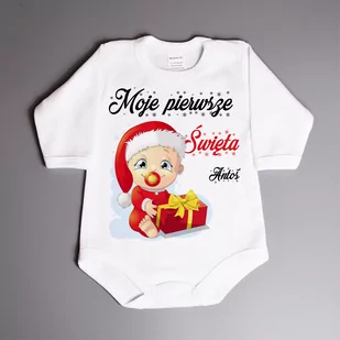 Moje pierwsze Święta (imię) - body niemowlęce - Body Moje pierwsze Święta (imię) - body niemowlęce - Body - miniaturka - grafika 1