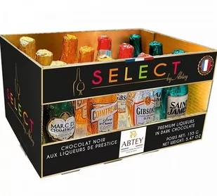 Abtey Chocolatier, czekoladki buteleczki z 12 likierami, 155 g - Bombonierki i czekoladki - miniaturka - grafika 1