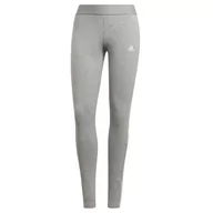 Spodnie sportowe damskie - Legginsy adidas Loungewear Essentials 3-Stripes Leggings GV6017 - szare - Adidas - miniaturka - grafika 1