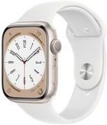 Smartwatch - Apple Watch 8 45mm Aluminium MP6N3EL/A Biały - miniaturka - grafika 1