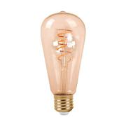 Żarówki LED - Eko-Light Żarówka FILAMENT LED ST64 E27 4W ciepła 3000K łezka spirala gold ML556 - miniaturka - grafika 1