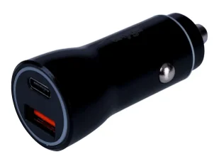 AKYGA Ładowarka samochodowa AK-CH-16 36W USB-A + USB-C PD Quick Charge 3.0 5-12V / 1.5-3A czarna - Ładowarki samochodowe - miniaturka - grafika 1