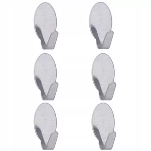 Haczyki samoprzylepne do kuchni uchwyt małe 6 szt. - Wieszaki łazienkowe - miniaturka - grafika 1