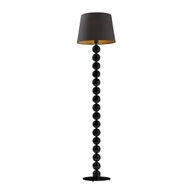 Lampy stojące - LYSNE, lampa podłogowa BANGKOK GOLD, czarny ze złotym wnętrzem - miniaturka - grafika 1