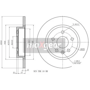 MAXGEAR Tarcza hamulcowa 19-2333 - Tarcze hamulcowe - miniaturka - grafika 1