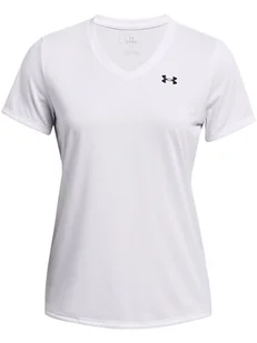 Under Armour Koszulka sportowa w kolorze białym - Koszulki sportowe damskie - miniaturka - grafika 1