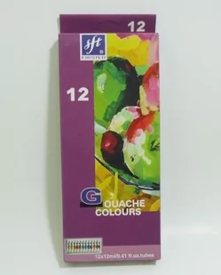 Titanum Farby gwasze 12 kolorów 12 ml tuba - Przybory szkolne - miniaturka - grafika 3