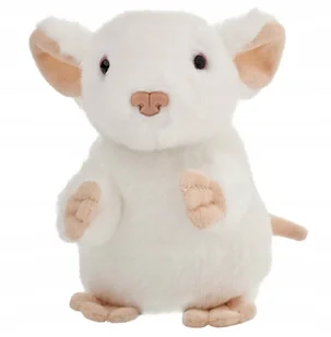 Maskotka Myszka Biała Siedząca - 13cm - Maskotki i pluszaki - miniaturka - grafika 1