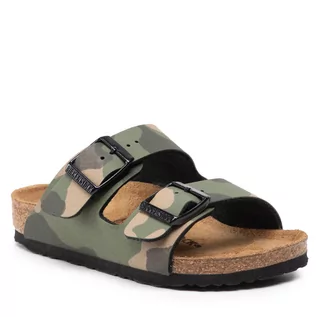 Buty dla chłopców - Klapki Birkenstock - Arizona 1017373 Desert Soil Khaki - grafika 1