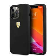 Etui i futerały do telefonów - Ferrari Nakładka do iPhone 13 Pro Max 6,7" FESSIHMP13XBK czarna hardcase Silicone MagSafe - miniaturka - grafika 1