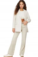 Marynarki i żakiety damskie - TRENDYOL BEOŻWA MARYNARKA JEDNORZĘDOWA Z KLAPAMI DŁUGI RĘKAW 40 5BA - miniaturka - grafika 1