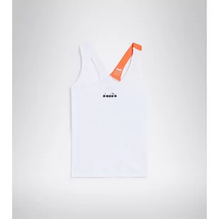 Koszulka do tenisa bez rękawów damska Diadora L. TANK optical white - Koszulki sportowe damskie - miniaturka - grafika 1