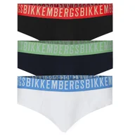 Majtki męskie - BIKKEMBERGS - SLIPY MĘSKIE 3-PACK - BKK1USP09TR BRIEFS ASSORTED-L - miniaturka - grafika 1