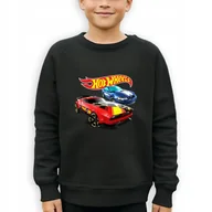 Bluzy męskie - Bluza Dziecięca SAMOCHODY HOTWHEELS Dla Fana Na Prezent Czarny 116cm - miniaturka - grafika 1