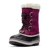 Kozaki damskie - Sorel Dziecięce kozaki zimowe uniseks YOOT PAC NYLON, fioletowy - Lila Wild Iris Dark Plum - 33 EU - miniaturka - grafika 1