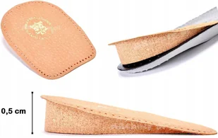 36/41 DAMSKIE BEŻOWE PODPIĘTKI KORKOWE SKÓRZANE PODWYŻSZAJĄCE 0,5 CM + 5 MM - Akcesoria obuwnicze 36/41 DAMSKIE BEŻOWE PODPIĘTKI KORKOWE SKÓRZANE PODWYŻSZAJĄCE 0,5 CM + 5 MM - Akcesoria obuwnicze - miniaturka - grafika 1