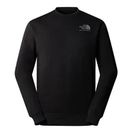 Bluzy sportowe męskie - Bluza The North Face Graphic Crew 3 0A87EUJK31 - czarna - miniaturka - grafika 1
