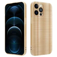 Etui i futerały do telefonów - Etui Do Apple iPhone 12 PRO Pokrowiec w Brushed Złoto Etui Silikonowe Obudowa Case Cover Cadorabo - miniaturka - grafika 1