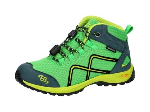 Brütting Guide High dziewczęce buty trekkingowe, Zielona cytryna, petrol, 37 EU