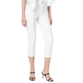 Spodnie damskie - Spodnie damskie Guess jeansowe 3/4 białe-W24 - miniaturka - grafika 1