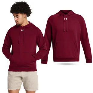 Bluza fitness męska UNDER ARMOUR Rival Fleece Hoodie z kapturem - Bluzy sportowe męskie - miniaturka - grafika 1