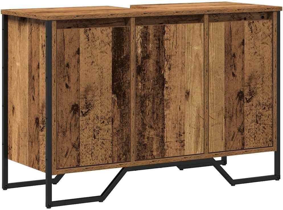 Szafka pod umywalkę Stare Drewno 91x35x60 cm Płyta wiórowa