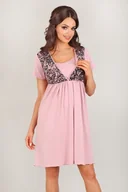 Piżamy ciążowe - Koszulka Model 3006 (kolor różowy, rozmiar 36) - miniaturka - grafika 1