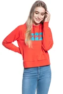 Bluzy damskie - Wrangler Logo Hoodie Bittersweet Red W6N4Hpxbo-Xl - miniaturka - grafika 1