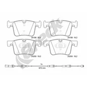 Klocki hamulcowe - Klocki hamulcowe - komplet BRECK 25199 00 551 00 - miniaturka - grafika 1