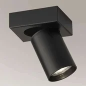 Lampy sufitowe - Shilo Spot LAMPA sufitowa TARUMI 7970 okrągła OPRAWA metalowa tuba industrialna regulowana czarna 7970 - miniaturka - grafika 1