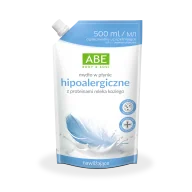 Mydła - ABE mydło hipoalergiczne z proteinami mleka koziego i prebiotykami 500 ml Saszetka - miniaturka - grafika 1