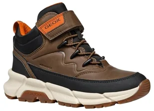 Geox J FLEXYPER Plus BOY Botki, brązowe Cotto/czarne, 34, Brązowy Cotto czarny, 1 UK - Botki damskie - miniaturka - grafika 1