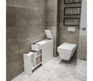 Szafki łazienkowe - Szafka łazienkowa CALENCIA 60x55 cm biała - miniaturka - grafika 1