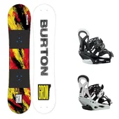 Deski snowboardowe - Snowboard Burton Grom ketchup 130 cm + wiązania - miniaturka - grafika 1