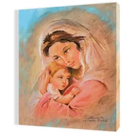 Ikony i obrazy sakralne - Obraz religijny na płótnie Matka Boża i Dzieciątko Jezus - miniaturka - grafika 1