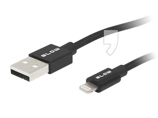 Blow Kabel 66-108# (USB - Lightning ; 1m; kolor czarny) 2_209179 - Kable komputerowe i do monitorów - miniaturka - grafika 2