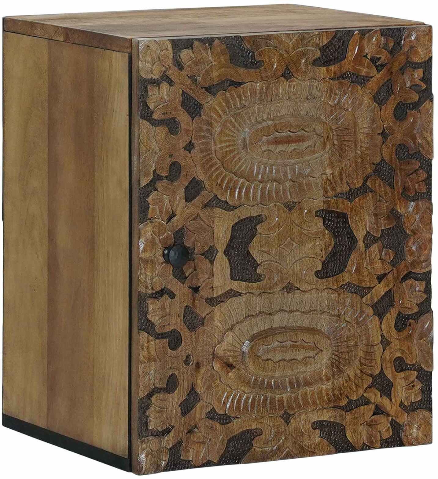 vidaXL vidaXL Wisząca Szafka Łazienkowa z drzwiami Brązowy 38 x 33,5 x 48 cm