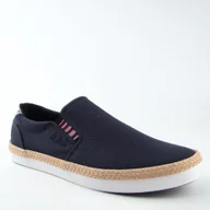 Trampki męskie - Lee Cooper LCW-25-02-3262 męskie trampki tenisówki wsuwane granatowe - miniaturka - grafika 1