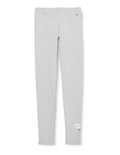 Tommy Hilfiger Dziewczęce Tommy Graphic Legginsy, jasnoszary wrzos, 12 lat - Legginsy - miniaturka - grafika 1