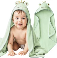 Okrycia kąpielowe dla dzieci - RĘCZNIK KĄPIELOWY OKRYCIE KĄPIELOWE Z KAPTUREM PONCZO 80x80 DLA DZIECI - miniaturka - grafika 1