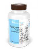 Witaminy i minerały dla sportowców - Młyn Oliwski Młyn Oliwski, Kolagen Rybi z Acerolą, Bene Vobis, 90 kapsułek - miniaturka - grafika 1