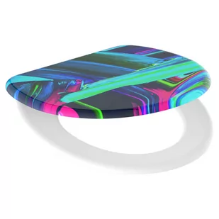 SCHÜTTE Deska sedesowa, wolnoopadająca NEON PAINT - Deski sedesowe - miniaturka - grafika 1