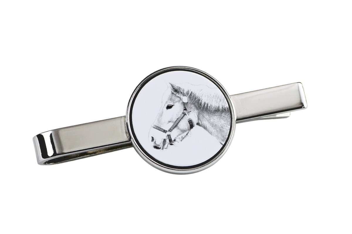 Haflinger - spinka do krawata z koniem, personalizowany klips do krawata, wyjątkowy prezent dla mężczyzny marki Art-Dog
